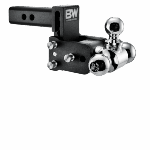 B&W TOW & STOW DUAL BALL MOUNT Model 6 Triple BALL MOUNT 6-1/2" Vertical Adjustment (3" Drop & 3-1/2" Rise) 1-7/8", 2" & 2 5/16" BALLS Eliminates the need for multiple ball mounts